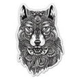 thumbnail image 1 of Ornate Tribal Wolf - 12" Vinyl Sticker Waterproof Decal, 1 of 1