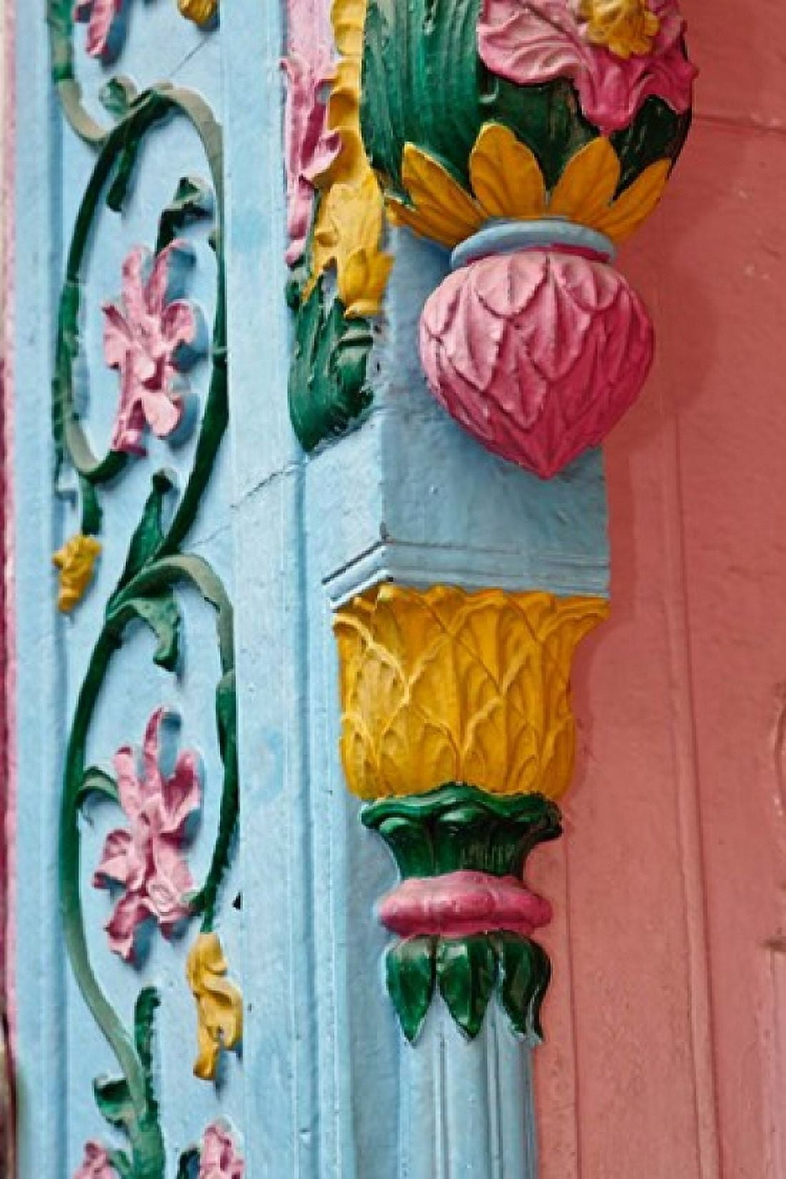Ornate doorway detalis Delhi India Canvas Art - Adam Jones DanitaDelimont (23 x 35)
