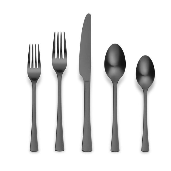 Ornative Flatware - HAB - 18/0 Stainless Steel, Matte-Black Finish, 20pc Set, Service for 4