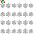 thumbnail image 1 of Ornativity Silver Glitter Snowflake Ornaments Holiday Wedding Sparkle Hanging Plastic Snowflake.42lb, 1 of 5