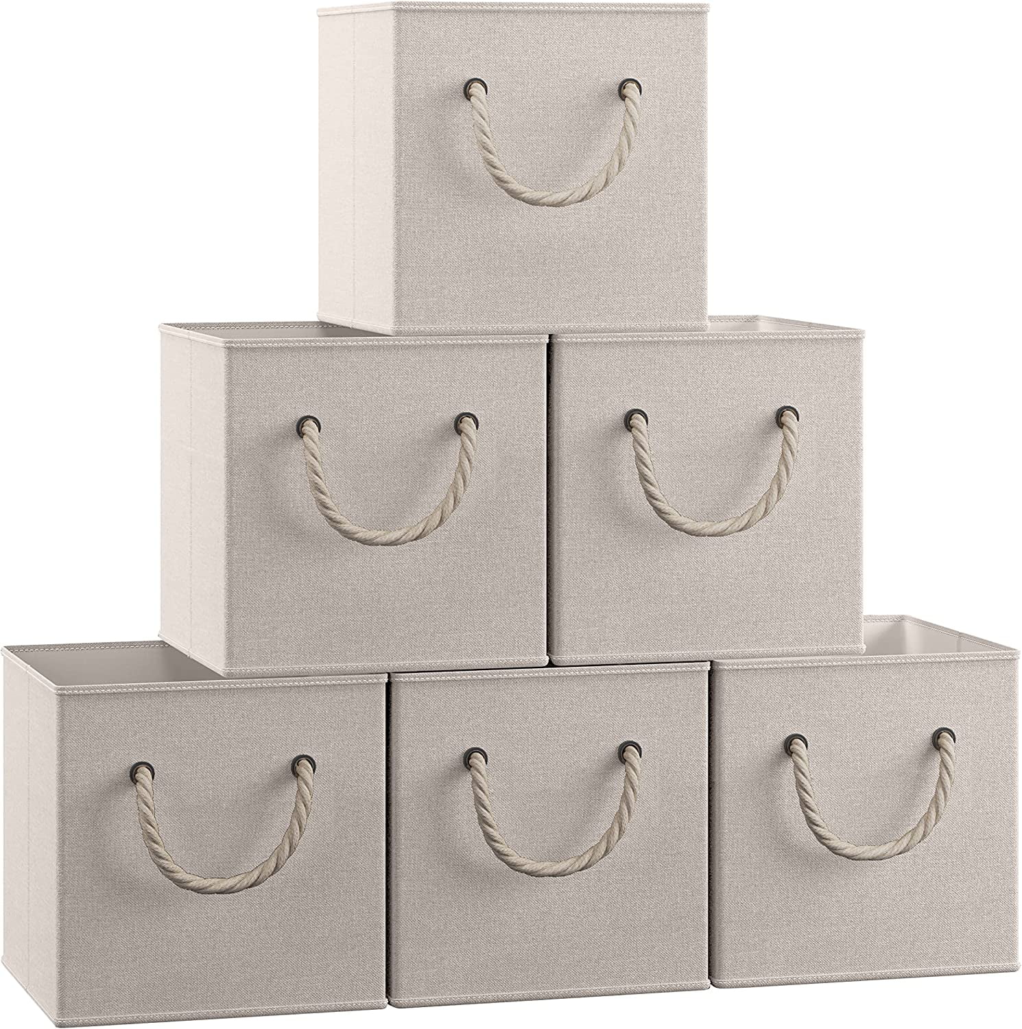 Ornavo Home 13 x 13 Storage Cube Bins, Shelf Basket, Kallax Storage