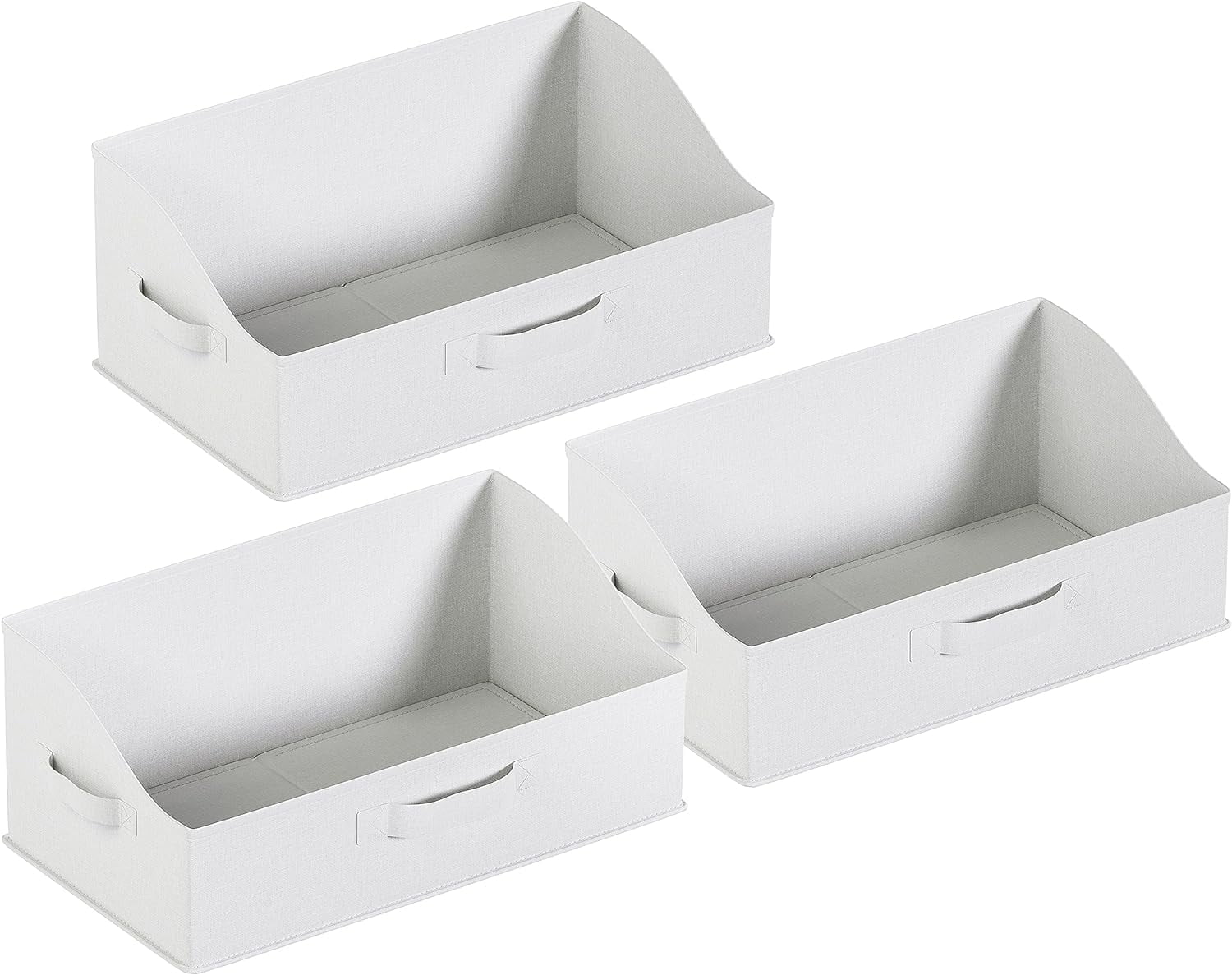 Ornavo Home 3 Pack Collapsible Trapezoid XLarge Storage Bins, Foldable