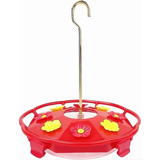 Ornem Hummingbird Feeders for Outdoors Hanging, Plastic Hummingbird Feeder 14 oz, 8 Feeding