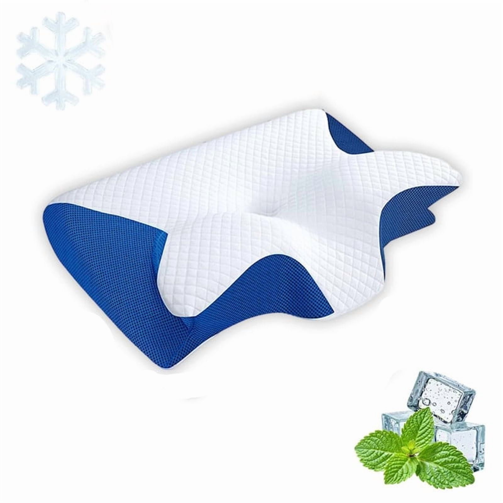 Ornexis Migraine Pillow, Ornexis Cervical Migraine Neck Pillow, Ergonomic Contour Support Pillow with Adaptive Foam for Stays Supportive, During The Night
