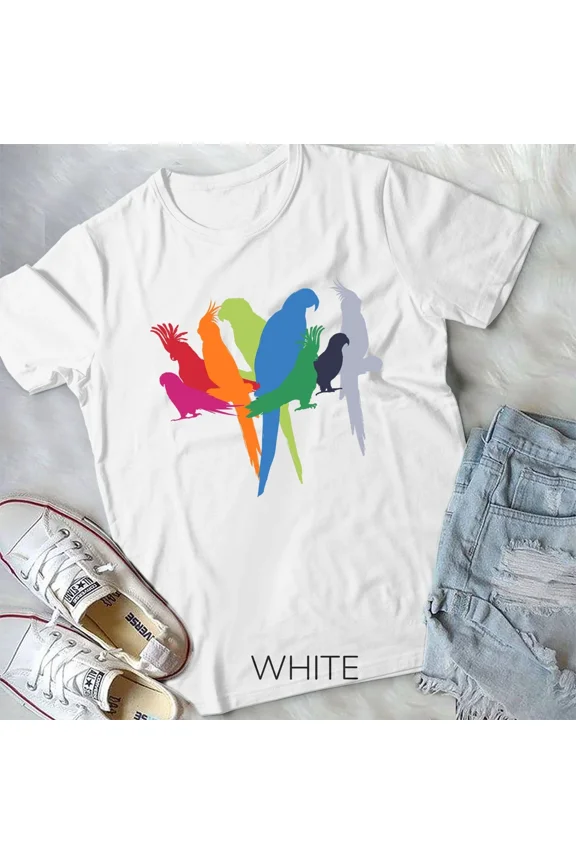 Ornithologist Gift Idea Tropic Bird Animal Lover Parrot Unisex T-shirt