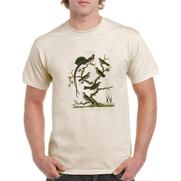 Ornithology I T-Shirt Men -Sydenham Edwards Designs, Male 4X-Large