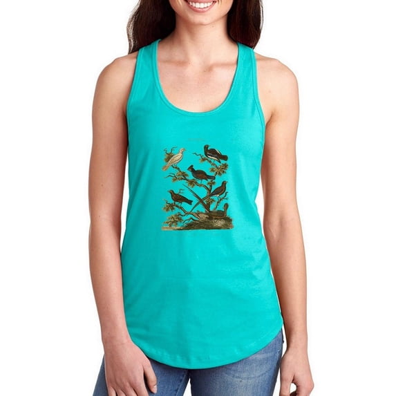 Ornithology Ii Racerback Tank Women -Sydenham Edwards Designs, Female XX-Large