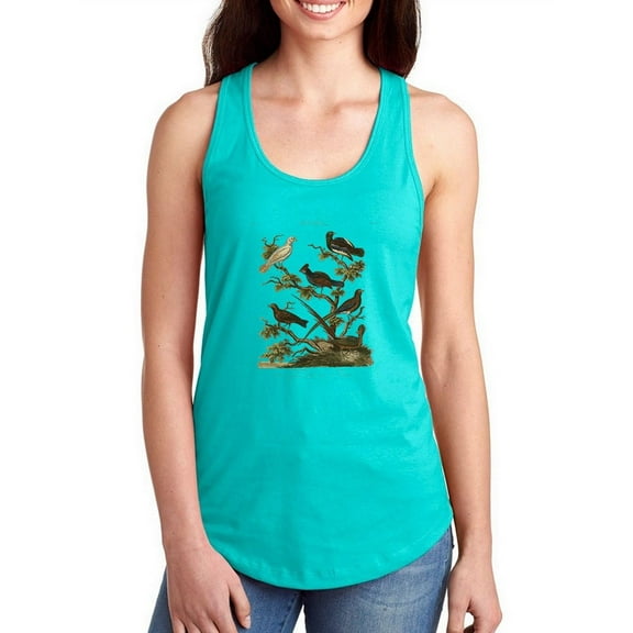 Ornithology Ii Racerback Tank Women -Sydenham Edwards Designs, Female x-Large