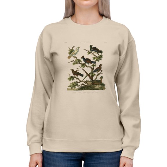 Ornithology Ii Sweatshirt Women -Sydenham Edwards Designs, Female XX-Large