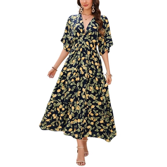 Orniya womens  Linen Maxi Dress, 4