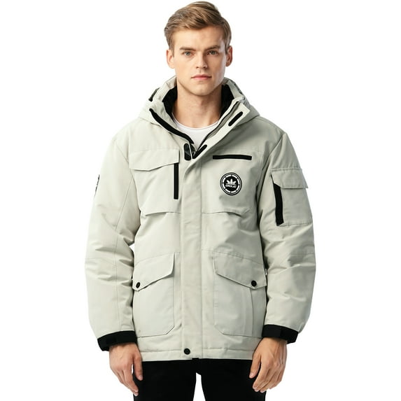 Orolay Men's Warm Parka Jacket Anorak Winter Coat with Detachable Hood