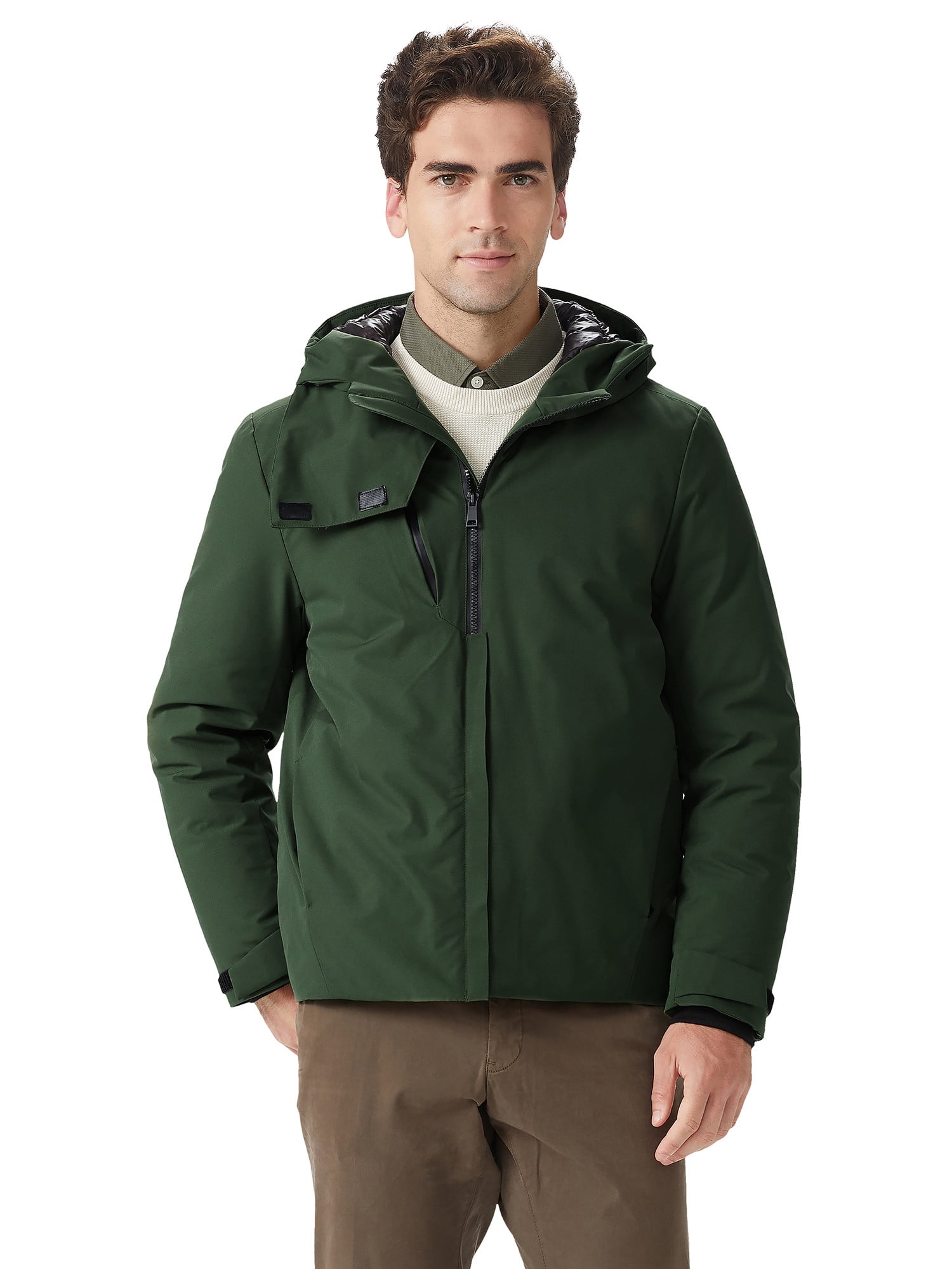 Orolay Men's Waterproof Down Coat Winter Jacket with Hood