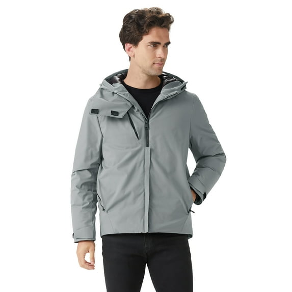 Orolay Men's Waterproof Down Coat Winter Jacket with Hood