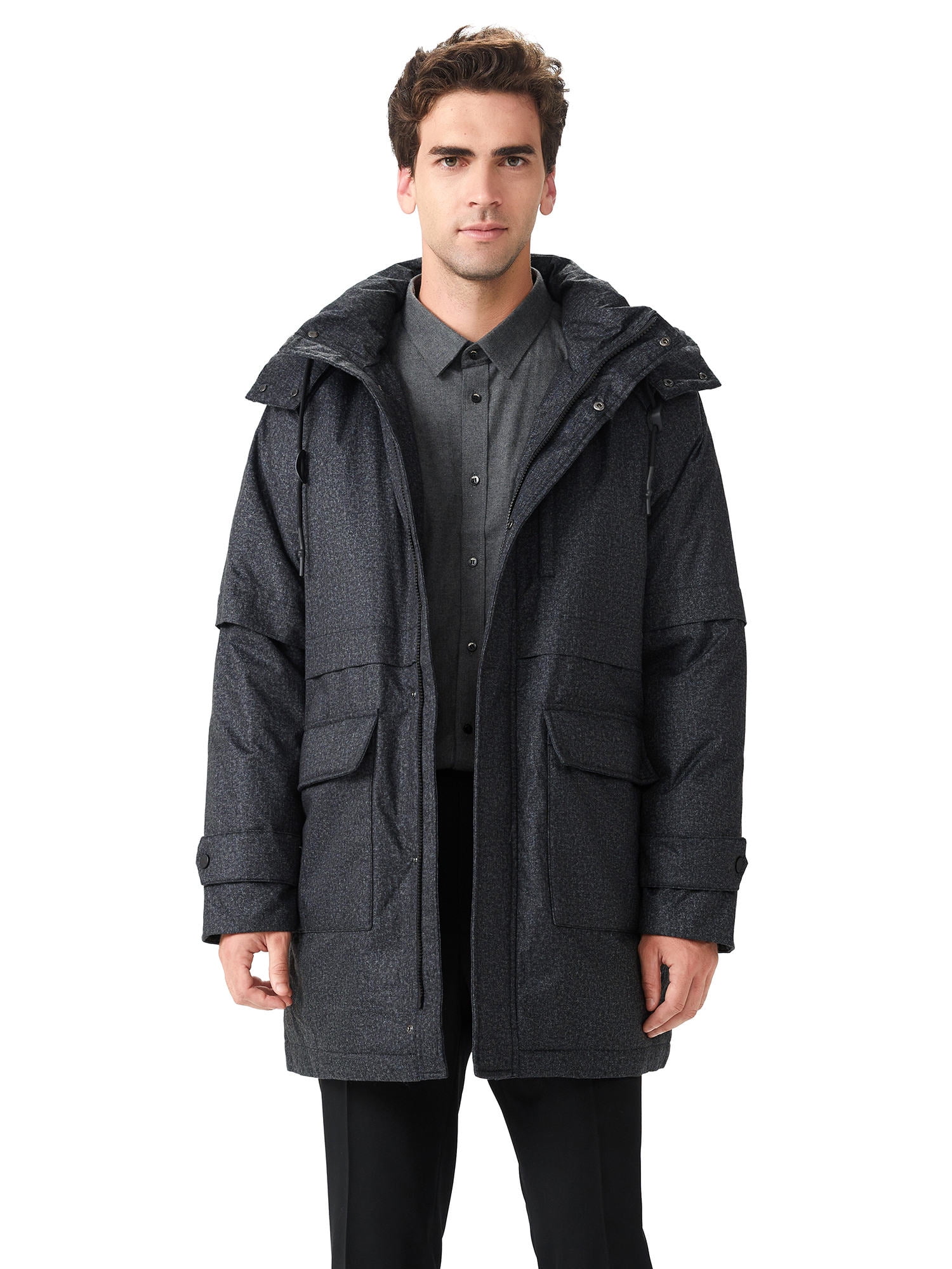 Custom S-7XL Plus Size Men's Winter Wool Trousers Lamb Fleece Down