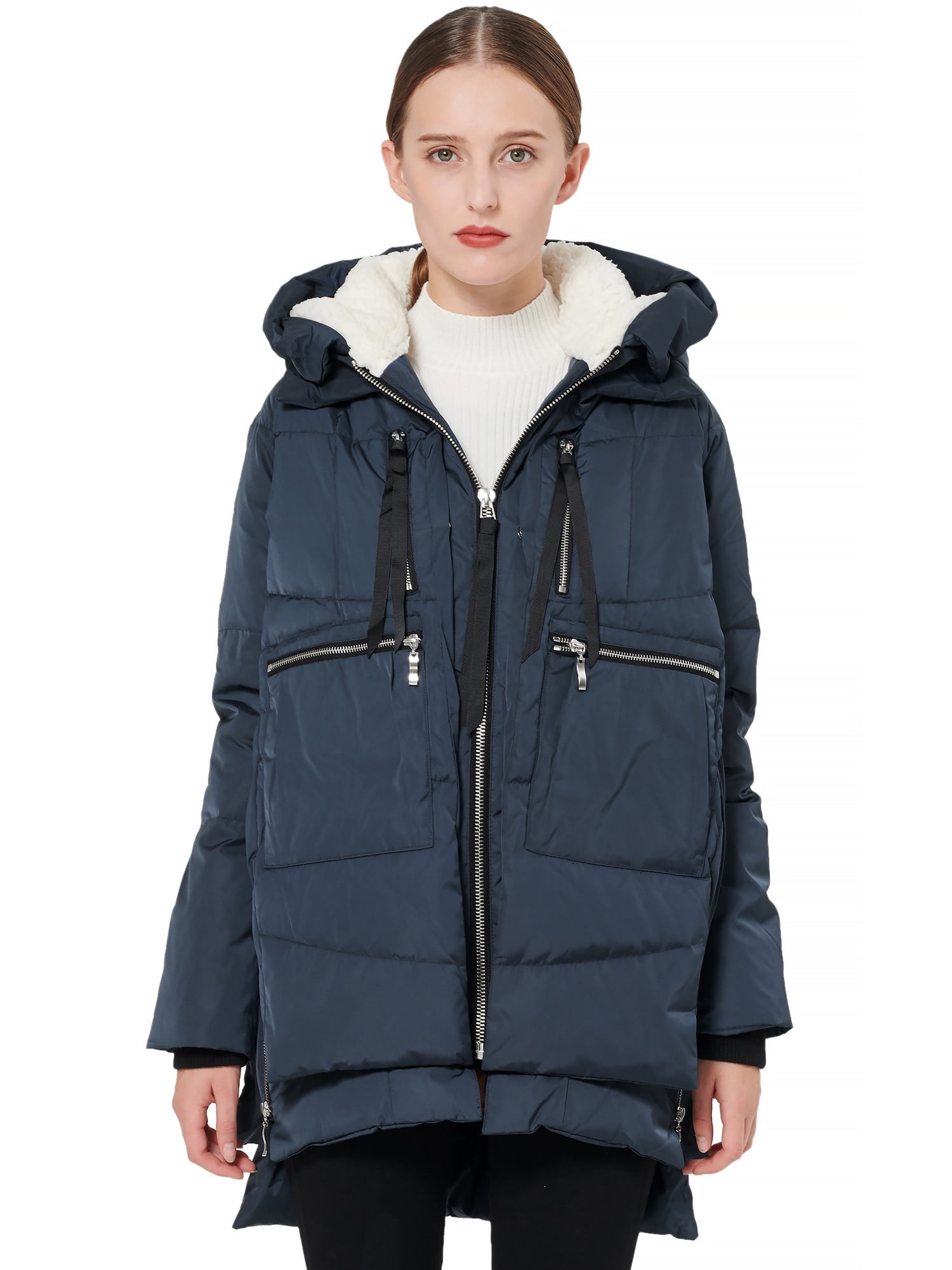 Orolay Women Winter Coat Warm Thickened Puffer Down Jacket Mid Length Female Walmart