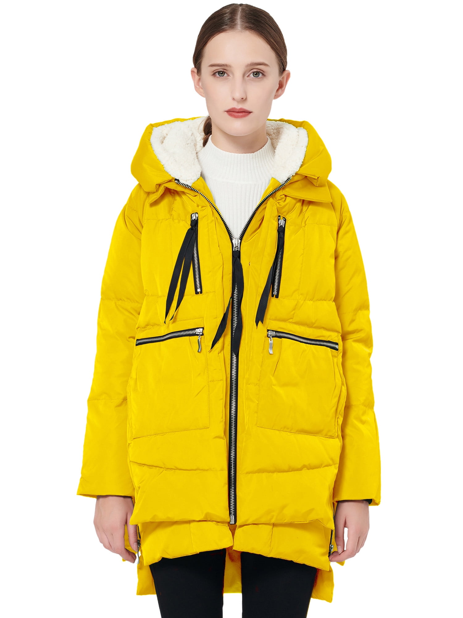 Orolay Women Winter Coat Warm Thickened Puffer Down Mid Length Female