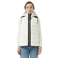 thumbnail image 1 of Orolay Women's Casual Fleece Down Vest Warm Outwear Shearling Shaggy Short Vest with Hood, 1 of 5