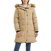 Orolay Women's Down Puffer Coat Winter Jacket with Adjustable Hood Khaki S
