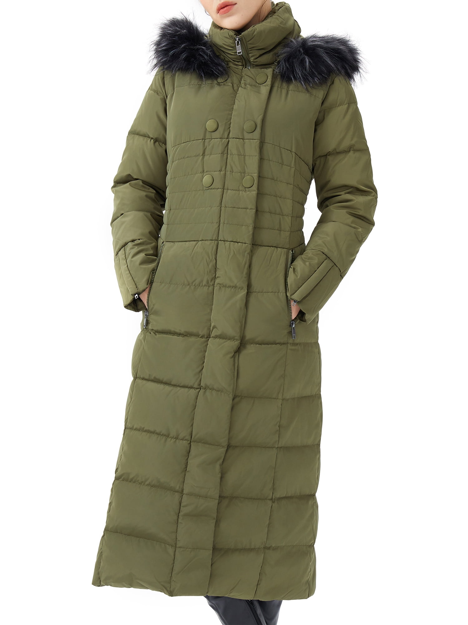 Orolay Women's Maxi Down Jacket Winter Jacket Casual Down Coat Long
