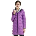 thumbnail image 1 of Orolay Women's Packable Down Jacket Light Winter Coat Contrast Hooded Puffer Jacket, 1 of 6