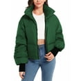 thumbnail image 1 of Orolay Women's Puffer Jacket Winter Puffer Jacket Long Sleeve Zipper Short Down Coat with Pockets Green XL, 1 of 5