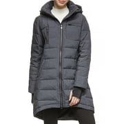 Orolay Women's Quilted Jacket Slim Down Jacket Outerwear Jacket Mid Length Overcoat Darkgrey S