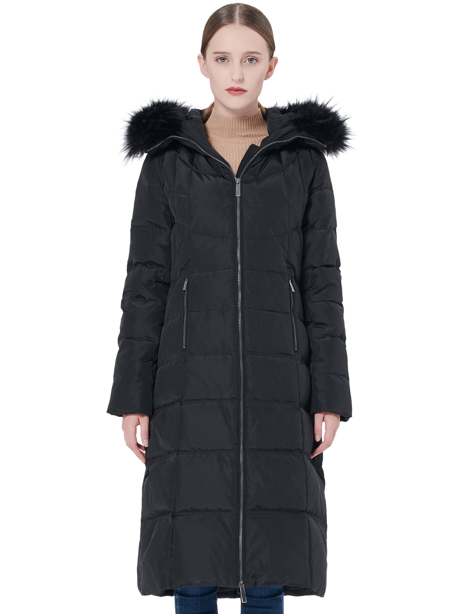Orolay Women's Thickened Puffer Down Jacket Winter Hooded Coat