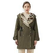 Orolay Women's Thickened Trench Coat Lapel Fashion Jacket with Hood