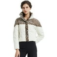 thumbnail image 1 of Orolay Women's Winter Windproof Waterproof Leopard-Print Puffer Down Jacket, 1 of 6