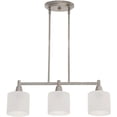 thumbnail image 1 of Hampton Bay Oron 3-Light Brushed Nickel Island Light HDP12070 - New, 1 of 4