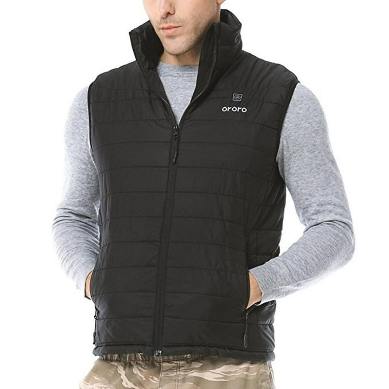 Ororo Men s Lightweight Heated Vest with Battery Pack Walmart