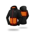 thumbnail image 1 of Ororo Women's Heated Jacket Medium with Detachable Hood and Battery Pack, Black/Red, 1 of 10