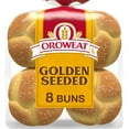 thumbnail image 1 of Oroweat Golden Seeded Buns, 8 count, White Hamburger Buns, 21 oz Bag, 1 of 7