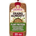 thumbnail image 1 of Oroweat Grains Almighty Plant Protein Bread, 20 oz, Whole Grains Pre-sliced Protein Bread, Bag, 1 of 7