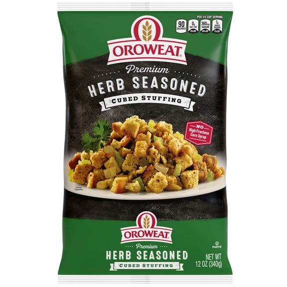 Oroweat Premium Herb Seasoned Cubed Stuffing, 12 oz