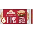 thumbnail image 1 of Oroweat Sandwich Thins Whole Wheat Rolls, 6 count, Pre-sliced Sandwich Thins, 12 oz Bag, 1 of 7