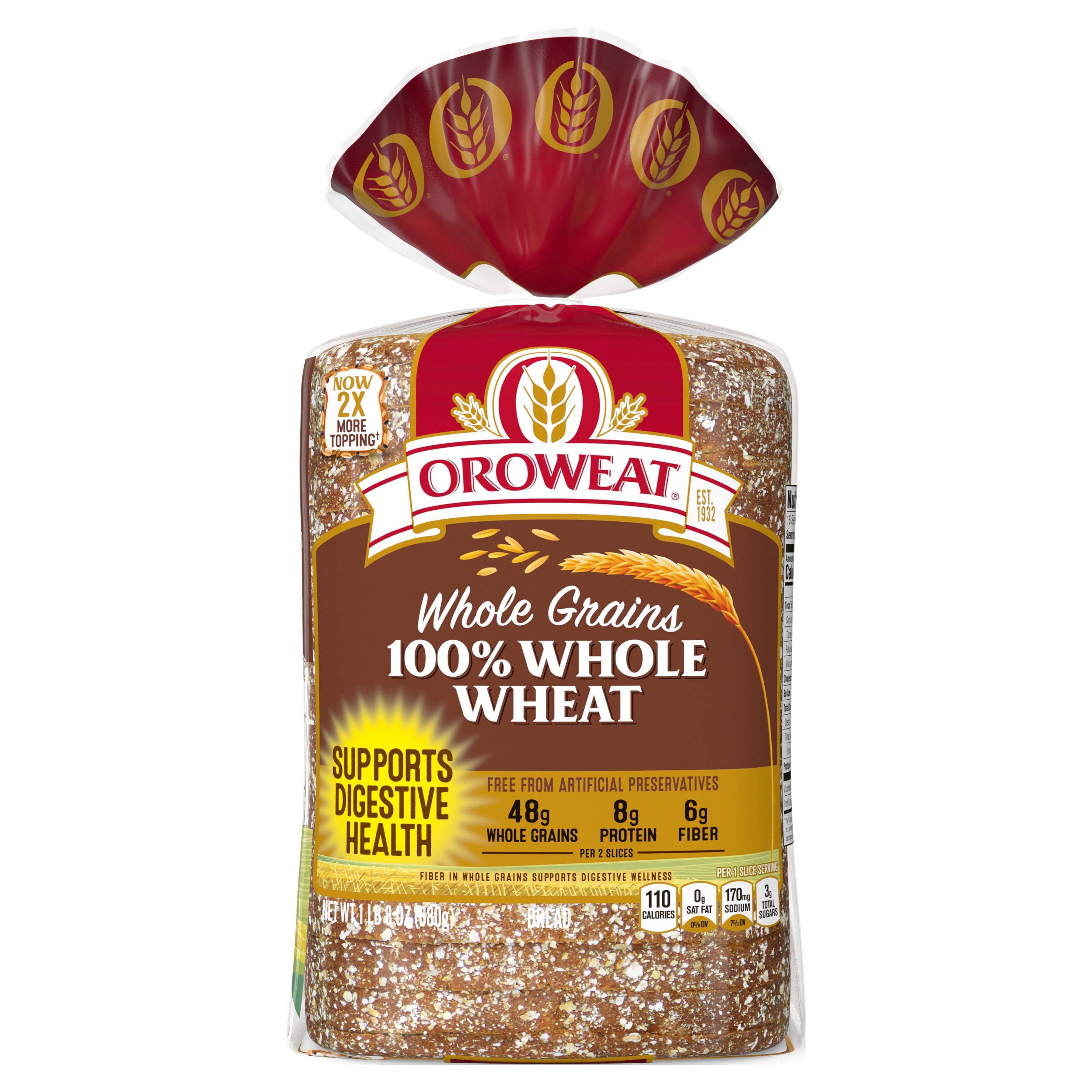 Bunny 100 Whole Wheat Bread, 16 oz