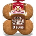 thumbnail image 1 of Oroweat Whole Wheat Buns, 8 count, Hamburger Buns, 21 oz Bag, 1 of 7