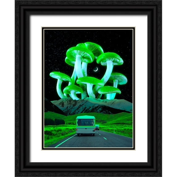 Orozco, Danner 15x18 Black Ornate Wood Framed with Double Matting Museum Art Print Titled - Trippyland