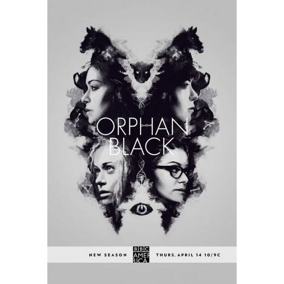 Orphan Black poster Metal Sign 8inx 12in Metal Art Print 8x12 Multi-Color Square Adults Z Posters