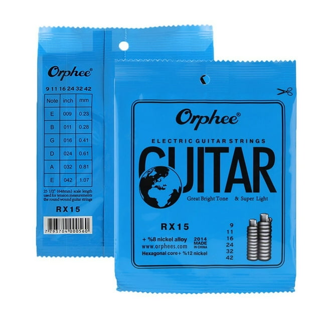 Orphee Electric Guitar Strings FullSize Light Medium 942 1046 1150