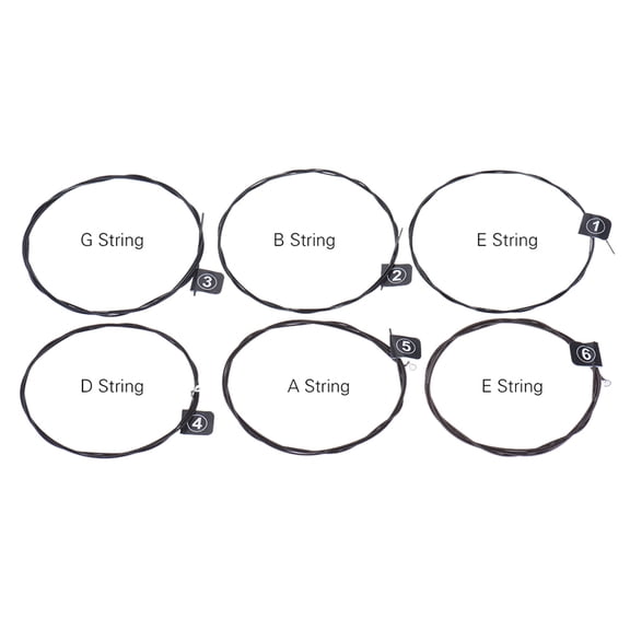 Orphee NX35-C Nylon Classical Guitar Strings 6-Piece Full Set Hard Tension Replacement Parts (4.3 in / 11 cm)