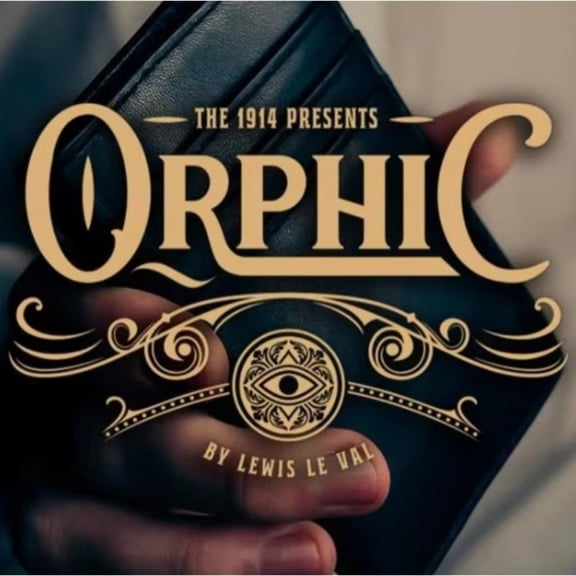 Orphic+ Playing Card Size in Leather (Gimmick and Online Instructions) Close Up Magic Tricks Illusions Magician Magic Props Fun