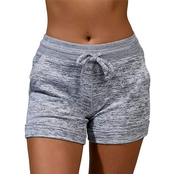 Orqqct Women Drawstring Roll Cuff Quick Dry Active Shorts