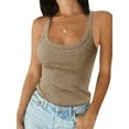 thumbnail image 1 of Orqqct Women Solid Color Ribbed Basic Tank Tops, 1 of 2
