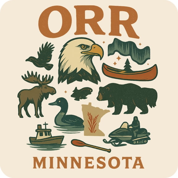 Orr Minnesota Keepsakes Souvenir Vinyl Sticker – Destination Travel Keepsake Collectible (4-Inches Wide)