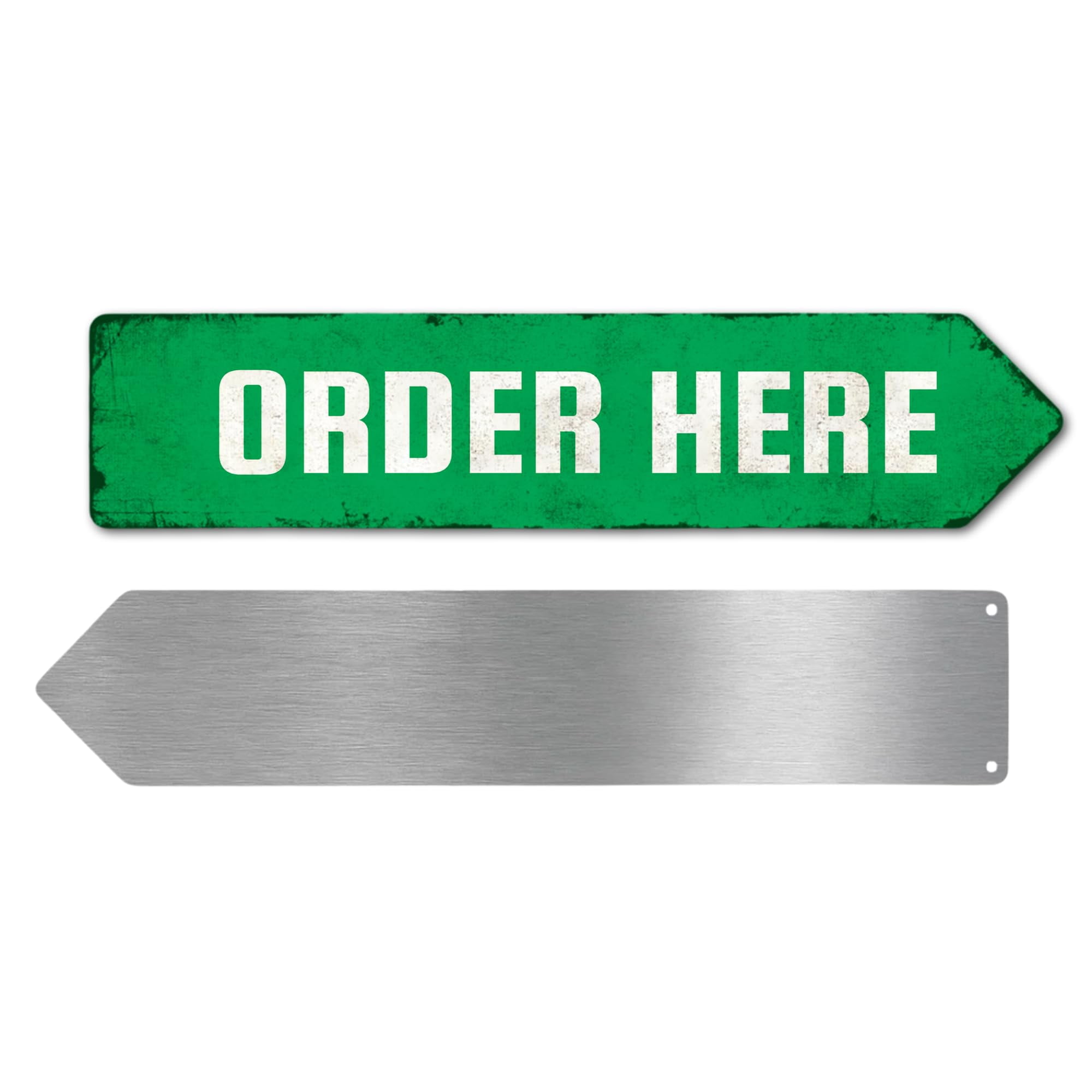 Arr Sign Orrder Herre Metal Sign by DC | Arrow Metal Directional Signage for ...