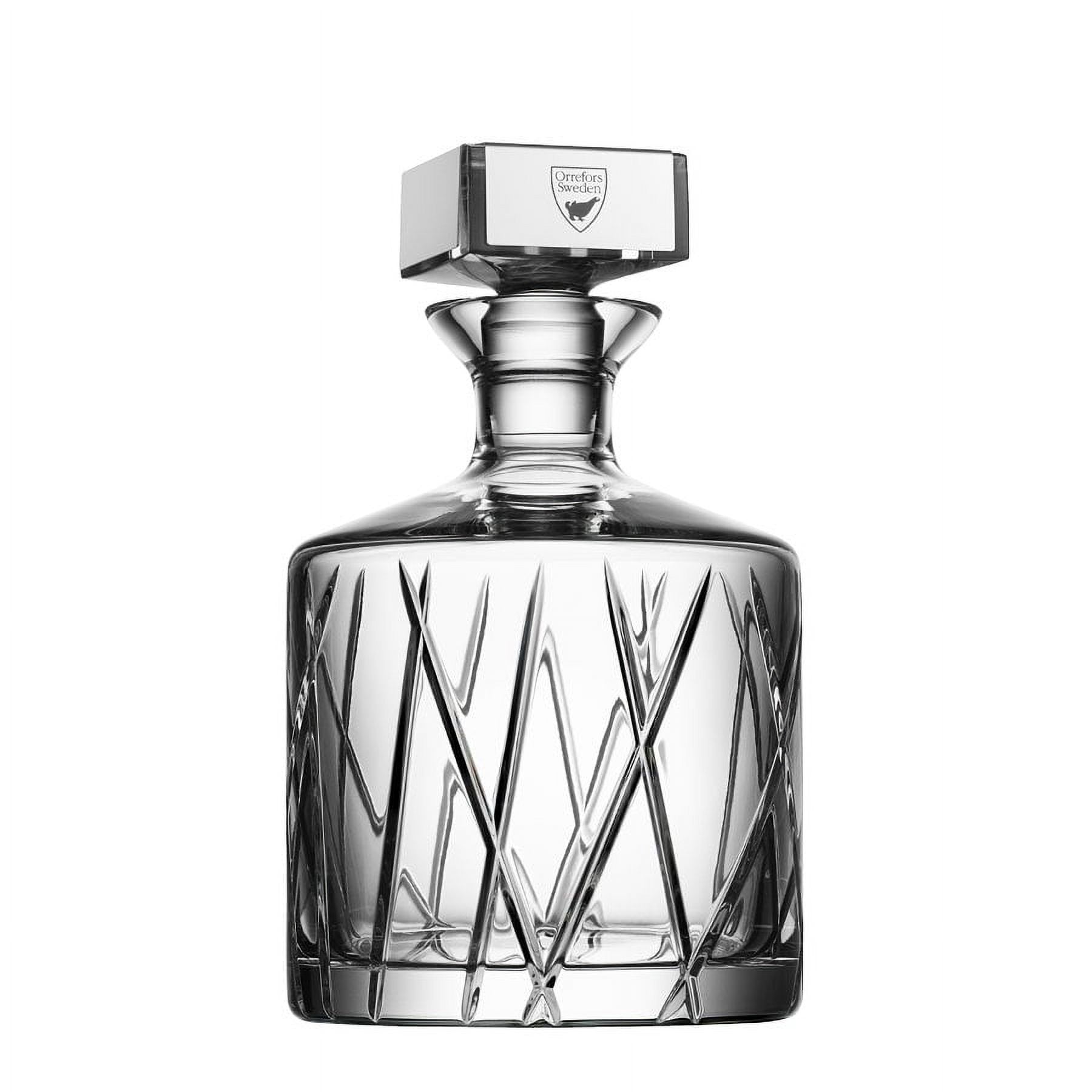 Orrefors City Clear Crystal Glass Decanter