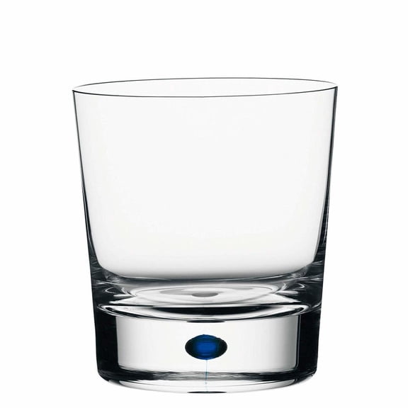 Orrefors Crystal Intermezzo Blue Double Old Fashioned
