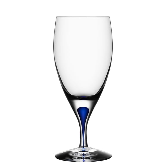 Orrefors Crystal Intermezzo Blue Iced Beverage Glass